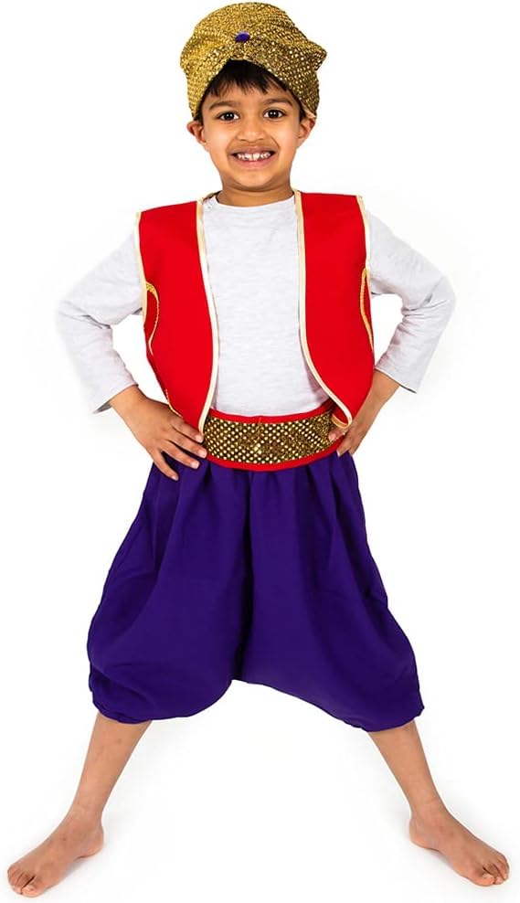 Pretend to Bee Aladdin Arabian Prince Book Week Fancy Dress Costume 7-9 years - Image 1