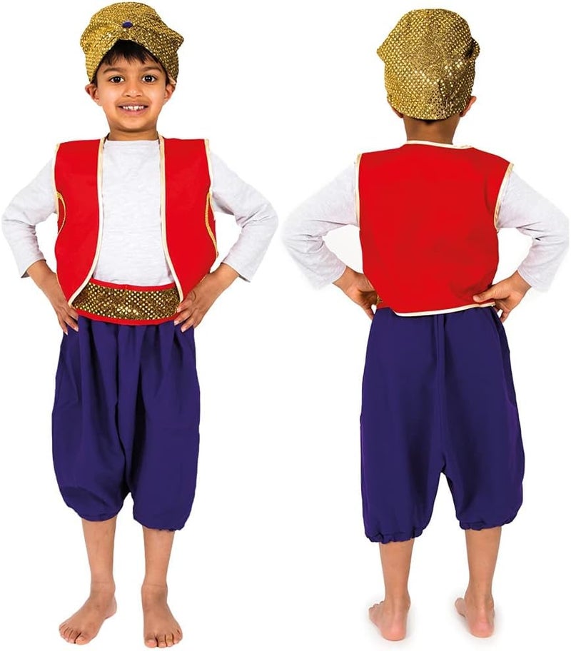 Pretend to Bee Aladdin Arabian Prince Book Week Fancy Dress Costume 7-9 years - Image 2