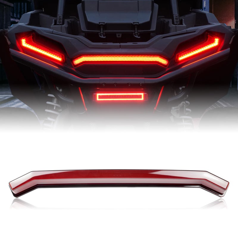 SAUTVS UTV Center Tail Light Rear Center Accent Lamp Taillight OEM Replacement for Polaris RZR XP 1000 Turbo Sportsman 1000 XP 2019 2020 2021 2022 2023 Accessories Red Replace 2413431