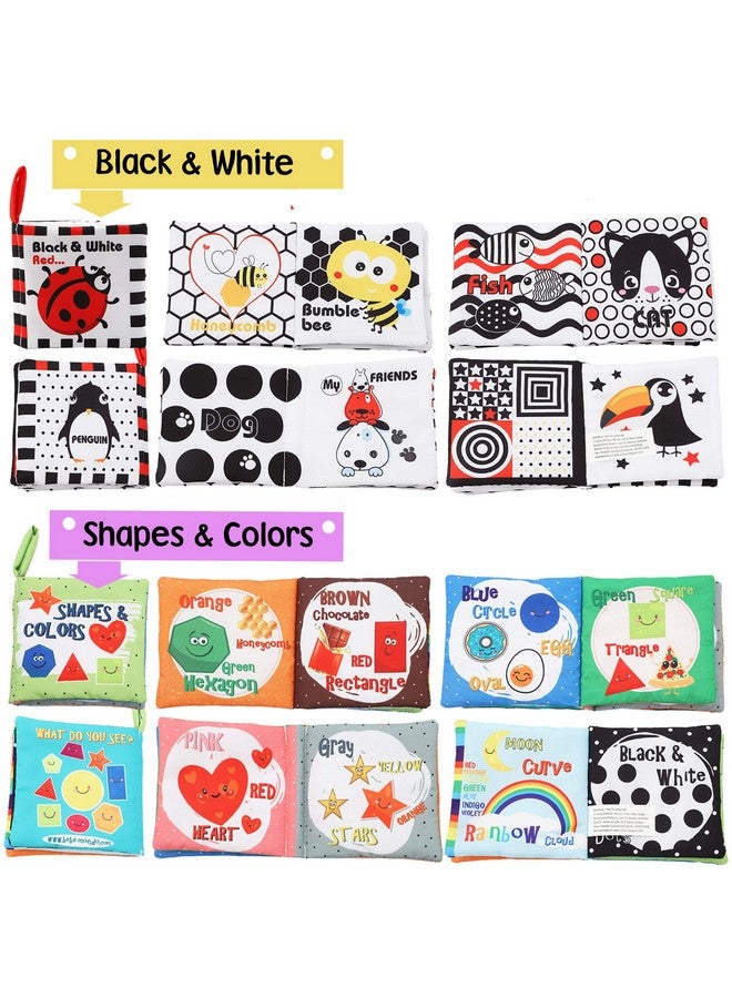 Bebe Mondo Baby Books Toys Gifts, Touch and Feel Cloth Crinkle Books for Babies,Infant Toddler Baby 0-3-6-12-18 Months,Early Learning Toys 6 to 12 Months 1-2 Years Old, Easter Shower Gift for Boys Girls,8 PCS - Image 4