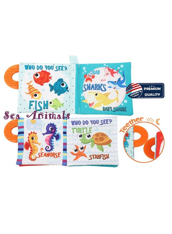 Bebe Mondo Baby Books Toys Gifts, Touch and Feel Cloth Crinkle Books for Babies,Infant Toddler Baby 0-3-6-12-18 Months,Early Learning Toys 6 to 12 Months 1-2 Years Old, Easter Shower Gift for Boys Girls,8 PCS - Image 3