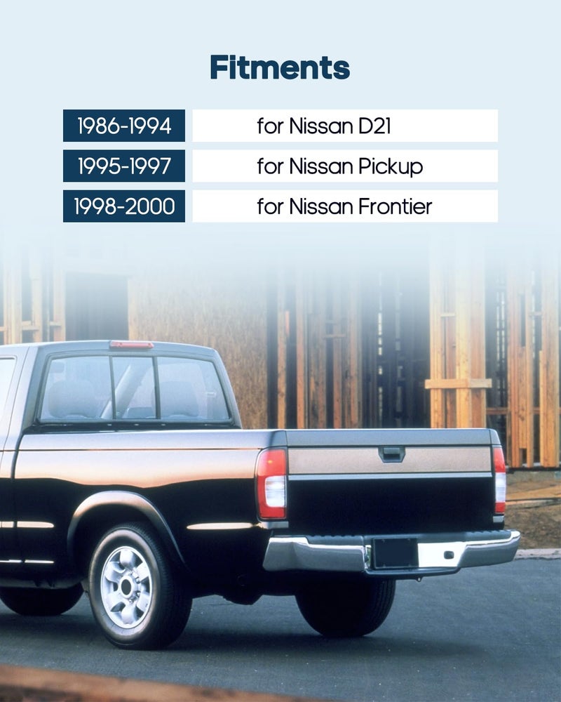 ECCPP مقبض باب ECCPP أسود لعام 1995 1996 1997 لسيارة نيسان بيك أب (باب خلفي) - Image 2