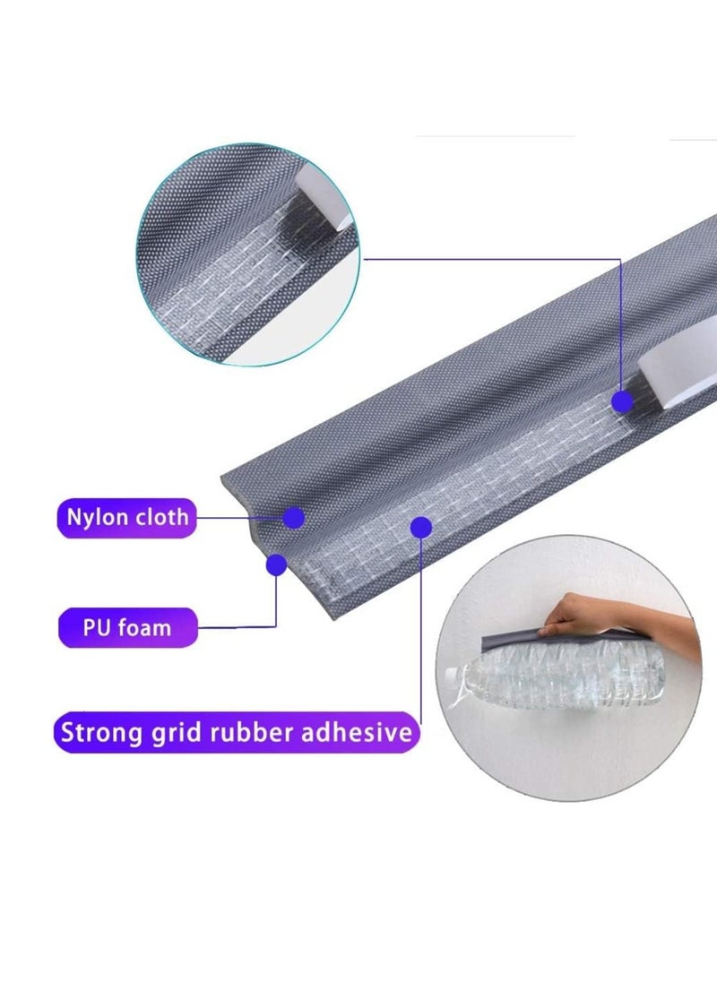 6m Self Adhesive Window Door Weather Seal Strip PU Foam Door Seal Strip Soundproof Pest Proof Windproof Dust Proof White