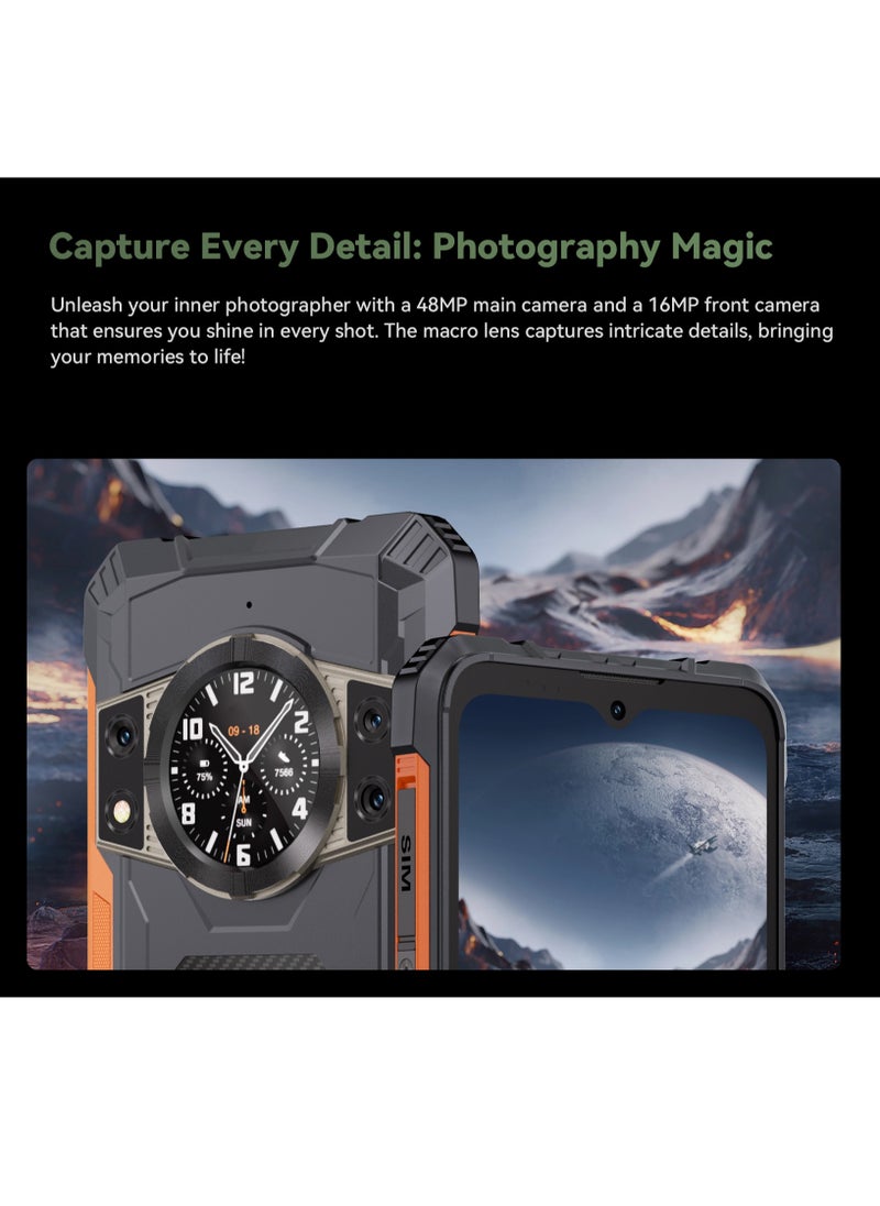 Cubot - KingKong ACE 2 Built Tough, Ready to Rough 6.56" 2K Display Up to 16GB RAM + 128 ROM 5100mAh battery 48MP Camera Triple Rear Cameras Waterproof  NFC  Dual Flashlight Finger-scanner - Image 1