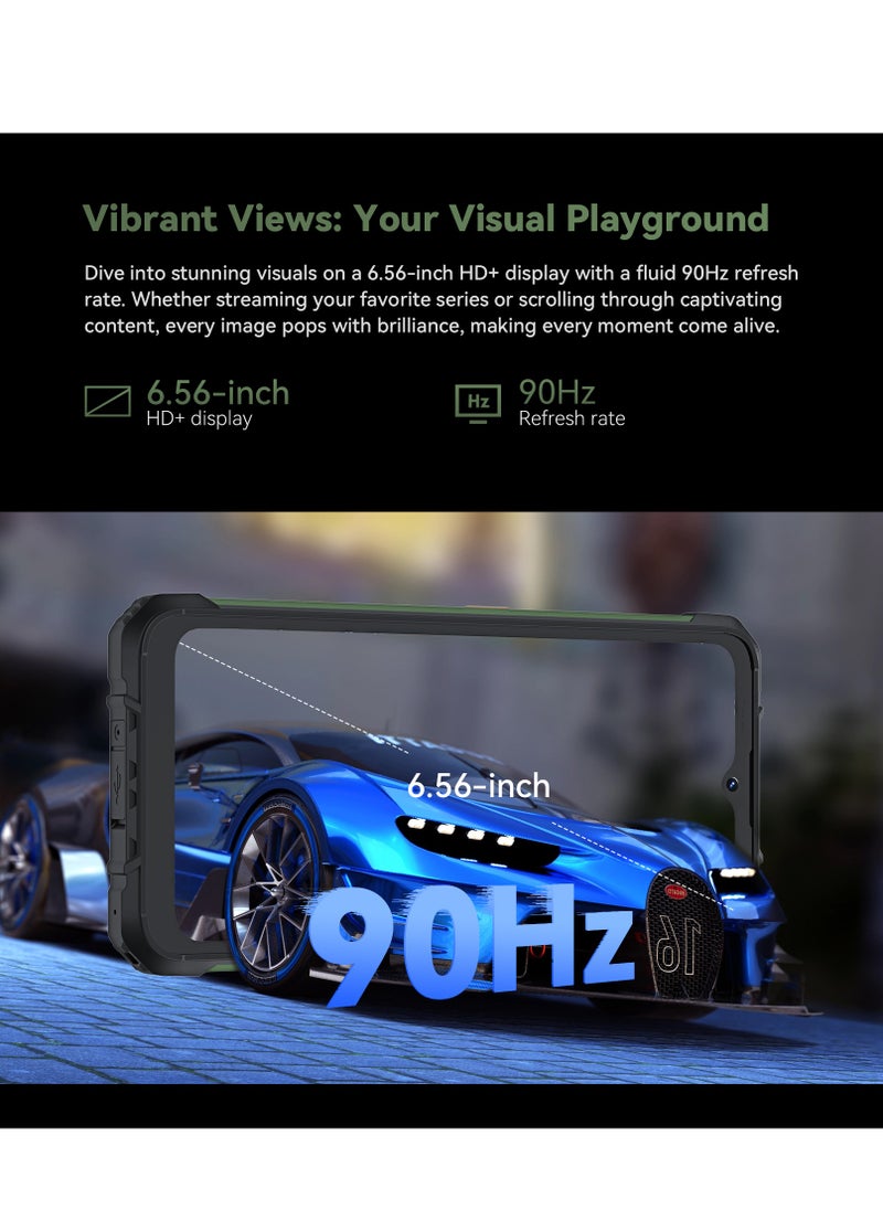 Cubot - KingKong ACE 2 Built Tough, Ready to Rough 6.56" 2K Display Up to 16GB RAM + 128 ROM 5100mAh battery 48MP Camera Triple Rear Cameras Waterproof  NFC  Dual Flashlight Finger-scanner - Image 1
