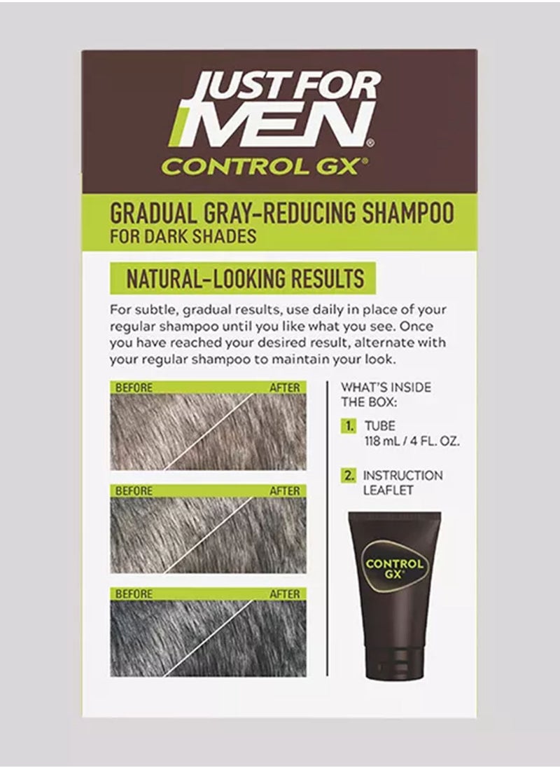 Grey-Reducing Shampoo  Control Gx Gradual Grey Coverage Shampoo With Biotin Aloe And Coconut Oil For Daily Use