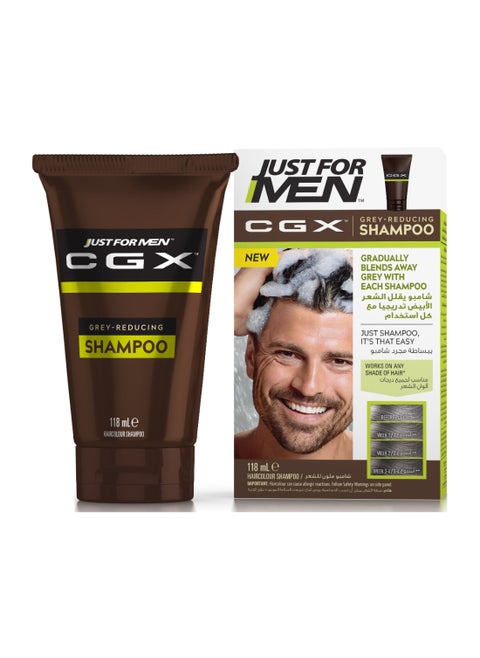 Grey-Reducing Shampoo  Control Gx Gradual Grey Coverage Shampoo With Biotin Aloe And Coconut Oil For Daily Use