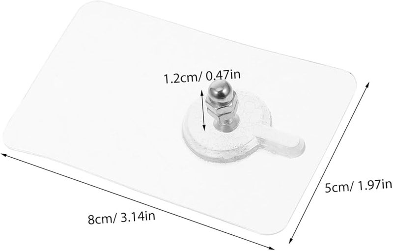 Self Adhesive No Drill Wall Hooks 18 Pack White For Kitchen Bathroom Home - Image 2