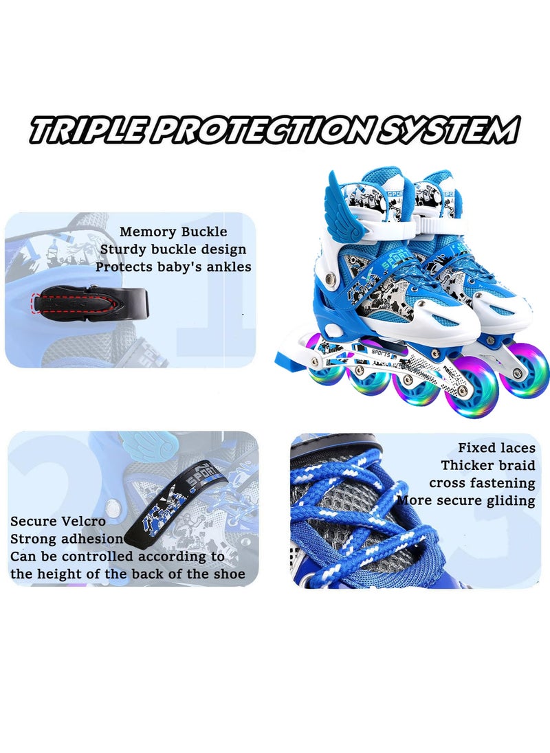 Adjustable Size Roller Skates, Inline Roller Skates for Kids, Light Up Single Row Skate Shoe, Adjustable Size Roller Skates, Inline Roller Skates for Kids, Light Up Single Row Skate Shoe