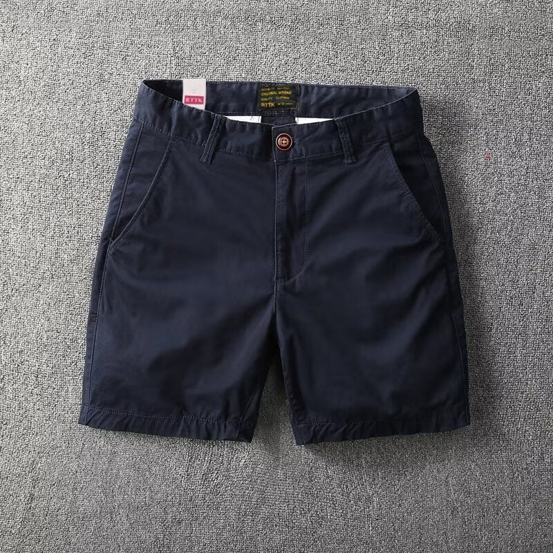 شورتات كاجوال للرجال مصنوعة من القطن الخالص بتصميم عصري للرجال، مناسبة للتجارة الخارجية - Image 4