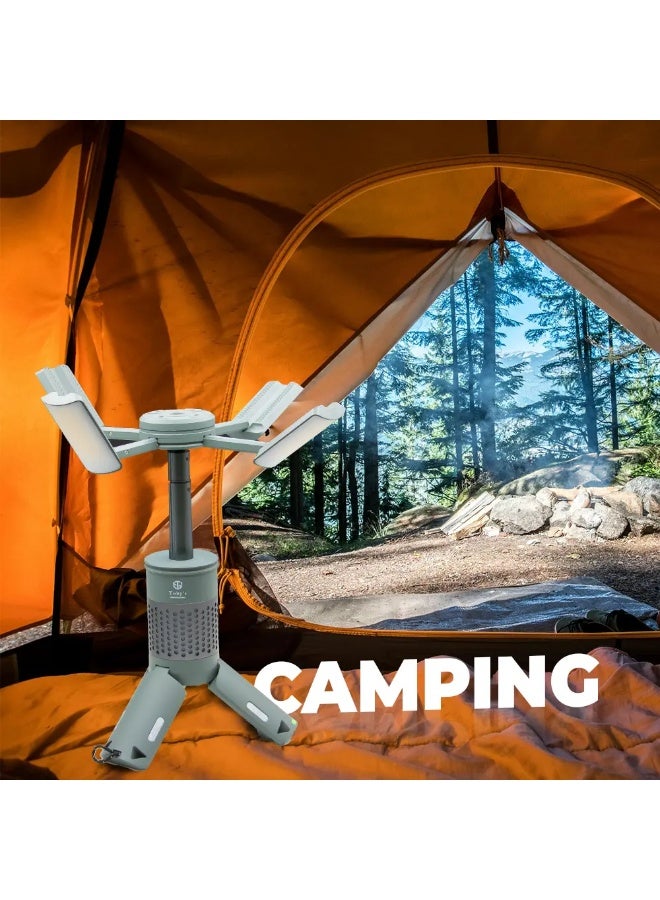 توبيز مصابيح تخييم تلسكوبية CPL-T25 الجديدة من Toby's قابلة لإعادة الشحن بقوة 7800 مللي أمبير في الساعة، وفانوس تخييم LED قابل للطي محمول مع ضوء RGB/SOS ومقاوم للماء بدرجة IPX4 للمشي لمسافات طويلة والتخييم في حالات الطوارئ - CPL T25 - Image 5