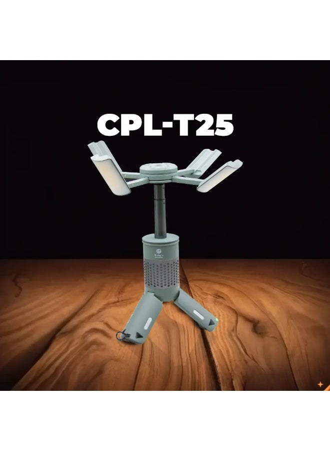 توبيز مصابيح تخييم تلسكوبية CPL-T25 الجديدة من Toby's قابلة لإعادة الشحن بقوة 7800 مللي أمبير في الساعة، وفانوس تخييم LED قابل للطي محمول مع ضوء RGB/SOS ومقاوم للماء بدرجة IPX4 للمشي لمسافات طويلة والتخييم في حالات الطوارئ - CPL T25 - Image 4