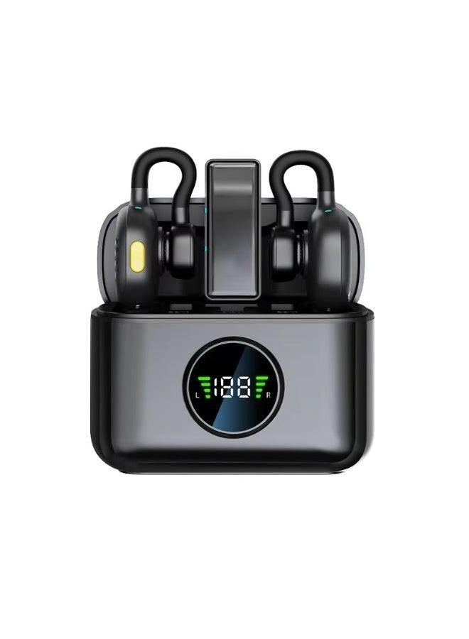 Haino Teko OWS MIC Wireless Lavalier Microphone – 2.4G Technology with Dual ANC+ENC Noise Cancellation – High-Definition Sound and Compatible with All Devices - Image 2