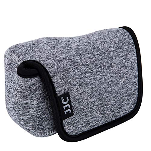 Fotasy JJC Grey Water Resistant Ultra Light Neoprene Camera Case, Pouch Bag, Compatible with Sony a6600 a6500 a6400 a6300 a6100 a6000 a5100 +16-50mm Lens Pancake Lense & Panasonic LX100 LX100 II Sigma FP - Image 2