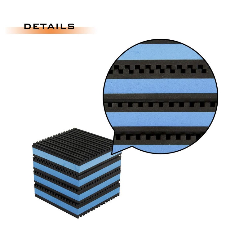 Air Jade 4 Pack Rubber Anti-Vibration Pads, 4 x 4 x 7/8 inches Heavy Duty EVA Vibration Isolation Pads Mats for HVAC, Washers, Compressors, Treadmills, Air Conditioner - Image 5