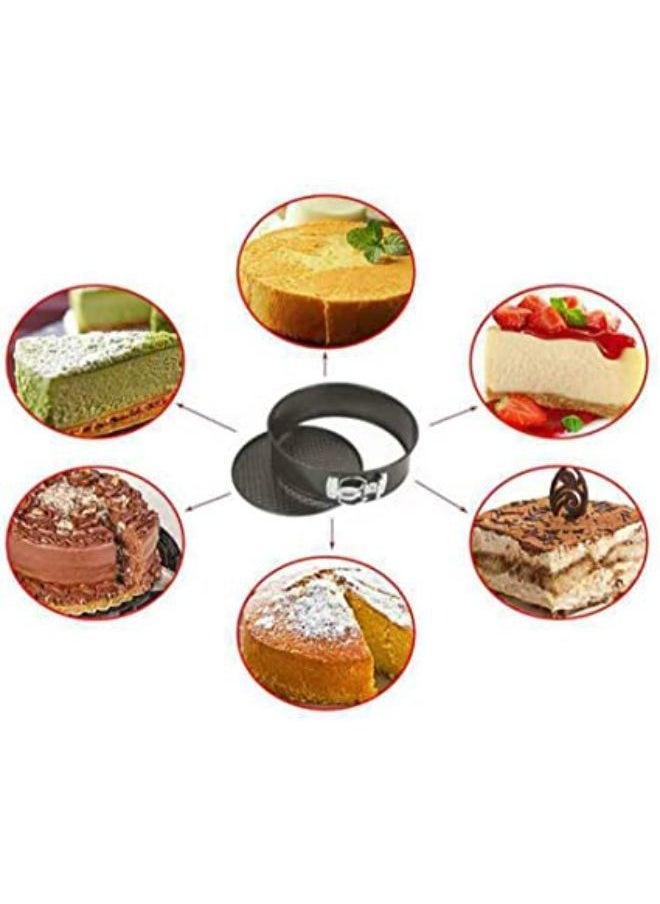 Group Tiger - Non -Stick Buckle Cake and Cheesecake Pan Set - 3 Various Shapes - Multicolour - Image 1