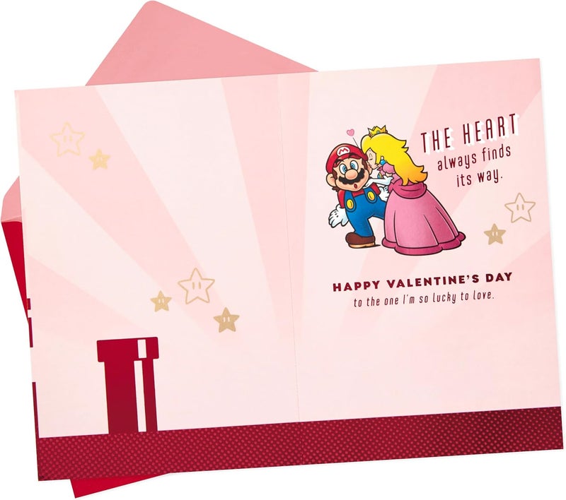 Hallmark Nintendo Super Mario Valentine's Day Card for Significant Other - Image 2
