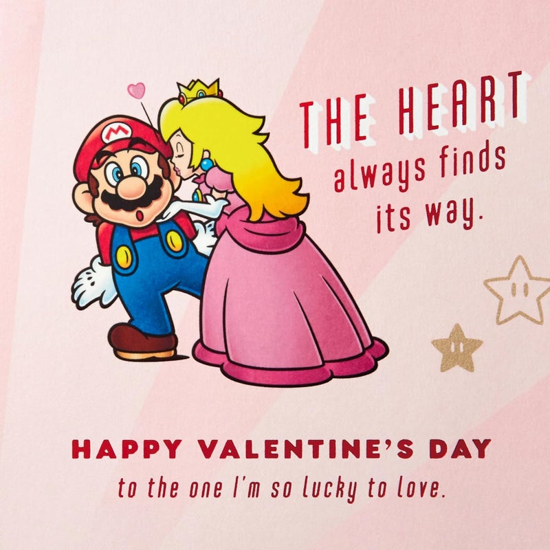 Hallmark Nintendo Super Mario Valentine's Day Card for Significant Other - Image 3