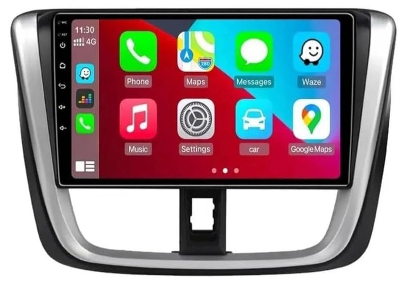 SHEZA STAR Android Car Stereo for Toyota Yaris/Vios 2016-2017 1GB RAM 32GB ROM Mirror Link Wi-Fi BT, Radio GPS Navigation, 10 Inch IPS Touch Screen with AHD Camera Included - Image 1