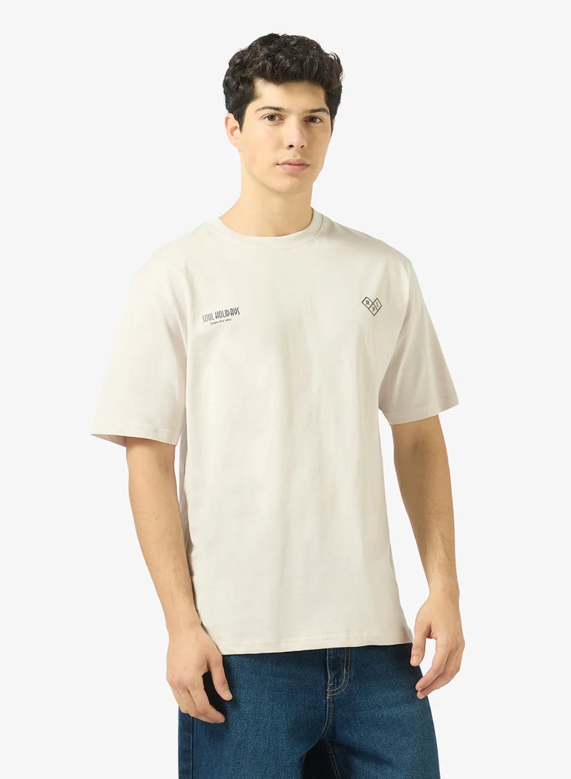 ريبلز مع نمشي Mens Drop Shoulder T-shirt