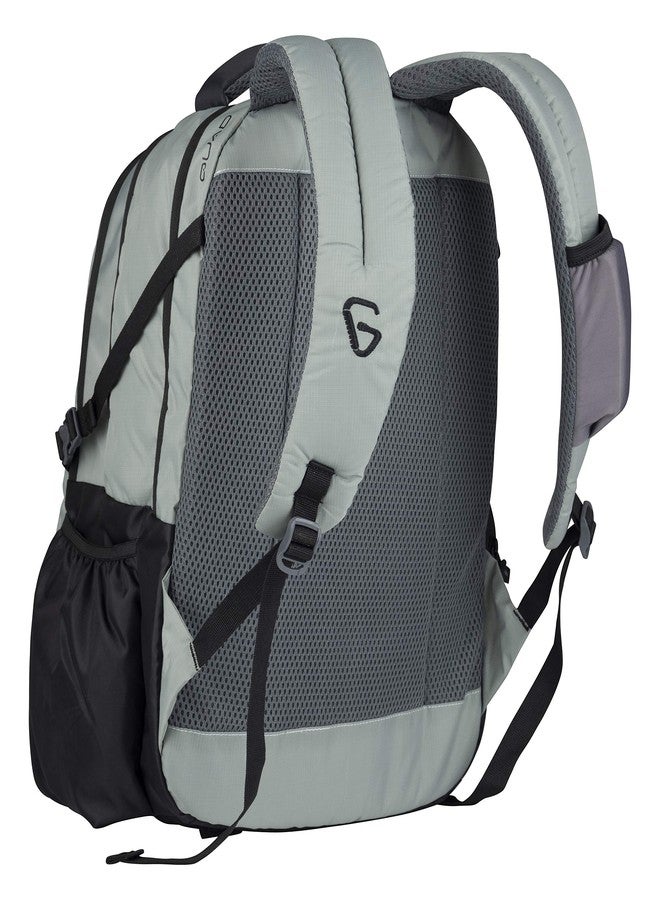GREENLANDS 42L Quad Backpack with 17.3" Laptop padded sleeve | Attached Rain Cover | Lightweight bag with 3 Large Compartments | Ideal for School, College, Office & Travel | Light Grey - Image 3