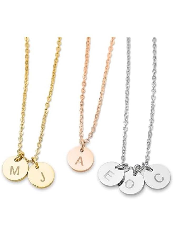 عربست قلادة مخصصة بحروف أولاد الأمهات 1-5، هدايا دفع للأمهات الجديدات مع الأحرف الأولى للأولاد، مجوهرات عائلية متعددة مخصصة، هدية لعيد الأم للجدات والأحفاد. - Image 1