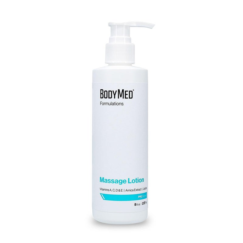 BodyMed لوشن تدليك BodyMed Formulations، 8 أونصة - خالي من العطور، لوشن طبيعي بالكامل للعلاج بالتدليك - معتمد من الأرنب القافز - مع مستخلص الأركيكا وزيت الجوجوبا - غير ملون وخالي من البارابين - Image 1