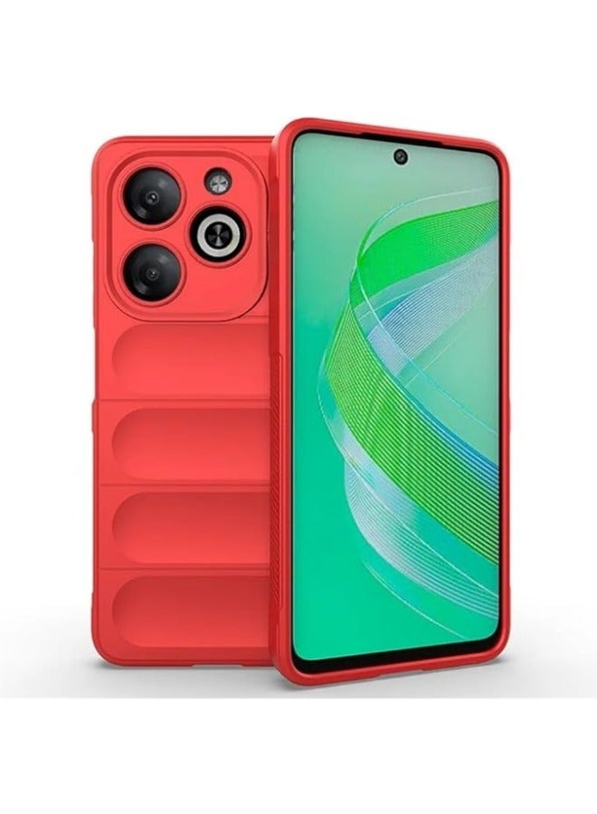 General Liquid Silicone Case Compatible with Infinix Smart 8 X6525 with Camera Lens Protection, Anti-Scratch Soft Microfiber Lining, Rubber Full Body Shockproof Cover 