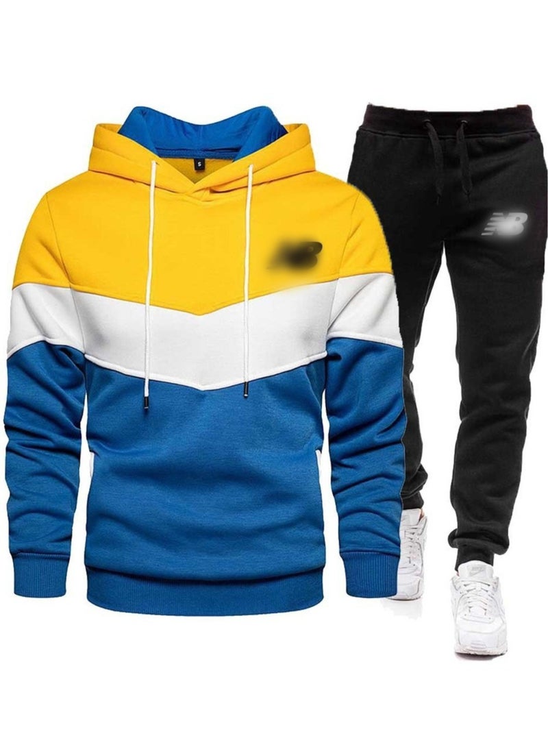 KUYING Men's Loose Sportswear And Sports Pants Two-Piece Set  - Image 1