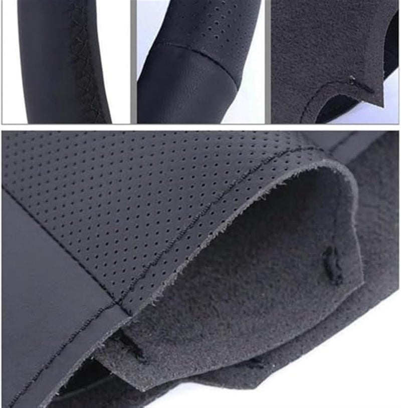Wivplex Non-Slip Leather Steering Wheel Cover for BMW - Image 4