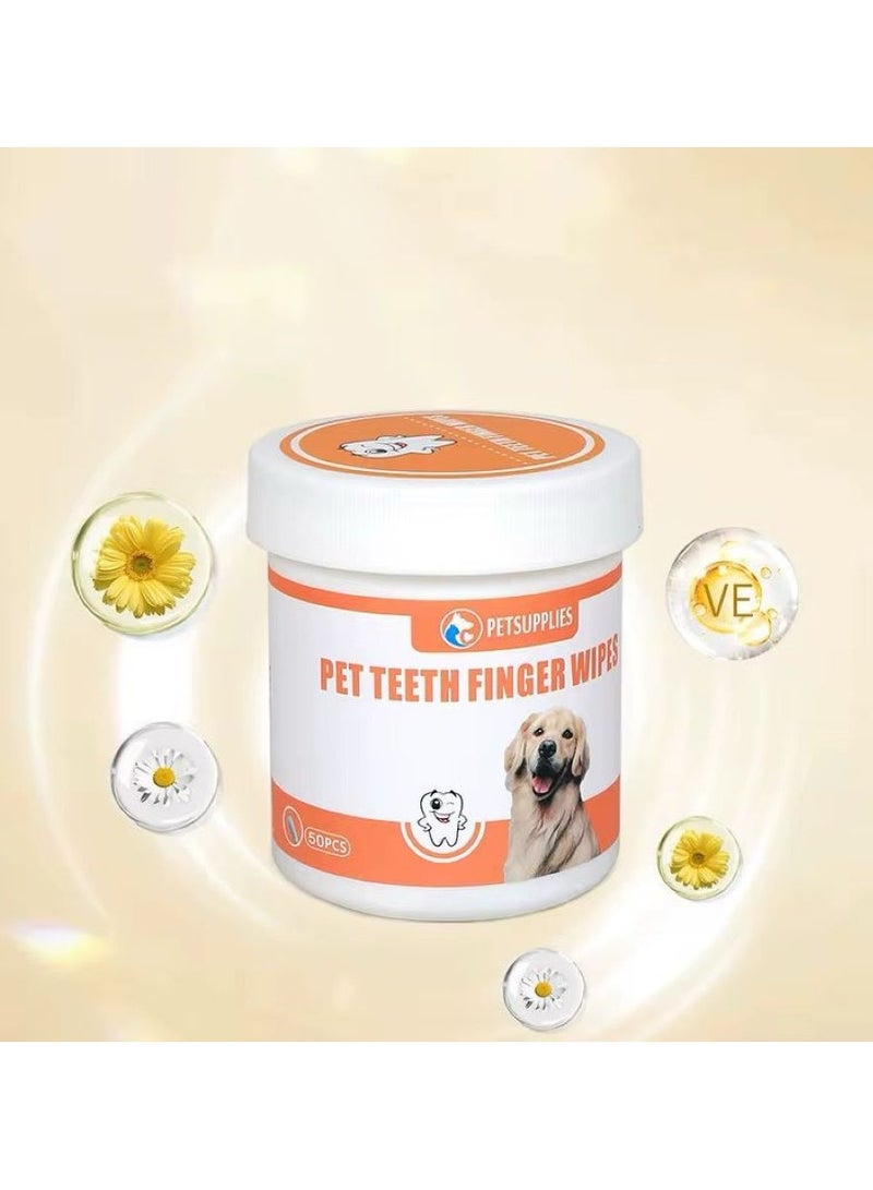 M.A&F's Teeth & Ear Cleaning Wipes for Dogs & Cats, Remove Bad Breath by Removing Plaque and Tartar Buildup No-Rinse Dog Finger Toothbrush, Disposable Gentle Cleaning & Gum Care Pet Wipes (Finger Wipes) - Image 5