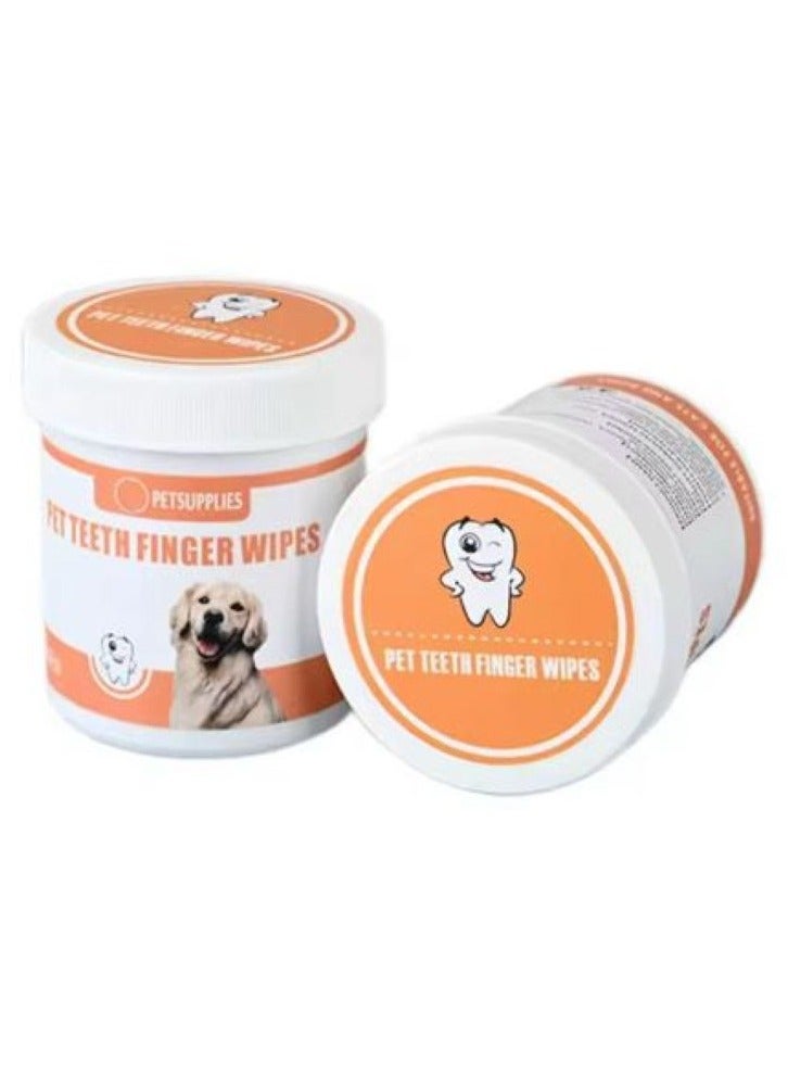 M.A&F's Teeth & Ear Cleaning Wipes for Dogs & Cats, Remove Bad Breath by Removing Plaque and Tartar Buildup No-Rinse Dog Finger Toothbrush, Disposable Gentle Cleaning & Gum Care Pet Wipes (Finger Wipes) - Image 3