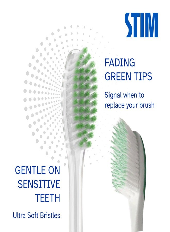 STIM Silky | Ultra soft toothbrush | Extra gentle bristles | Cleans along the gum line | Cleans till 3rd Molar - Pack of 2 - Image 3