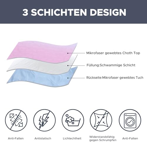 SCHNAUZER HOME Quilt Set Full Queen Size 3 Piece, Bailey Pattern Printed Bedding Coverlet Set, Lightweight Soft Reversible Bedspread Sets for All Season (1 Quilt & 2 Pillow Shams) - Image 3