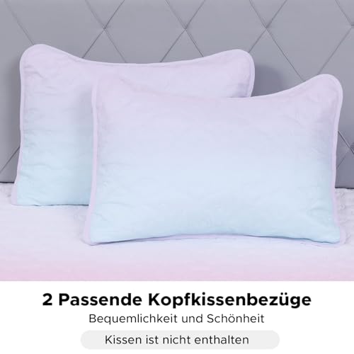 SCHNAUZER HOME Quilt Set Full Queen Size 3 Piece, Bailey Pattern Printed Bedding Coverlet Set, Lightweight Soft Reversible Bedspread Sets for All Season (1 Quilt & 2 Pillow Shams) - Image 5