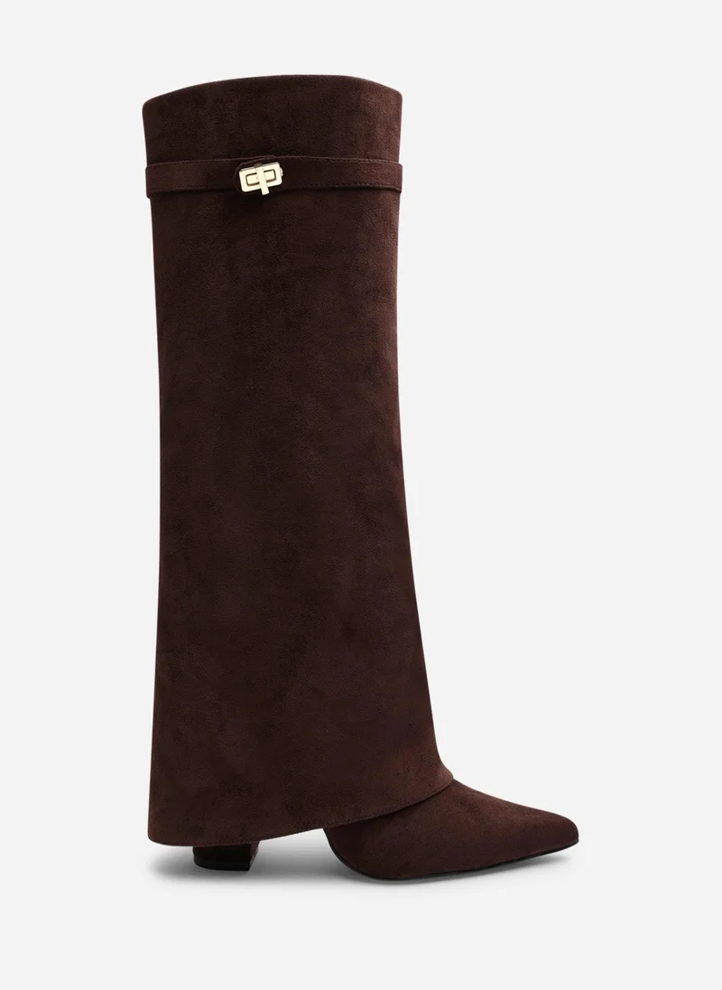 ويرز ذات فروم Keira Fold Over Shark Block Heel Point Toe Boots
