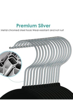 ALMUFARREJ 30-Piece Cloth Hanger Set Black/Silver 45x23.5cm  - Image 3