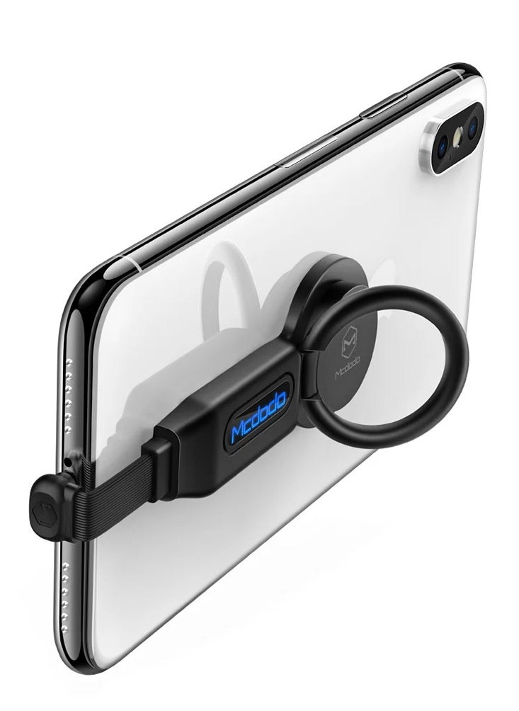 Mcdodo - Mcdodo CA-6290 Lightning to Dual Lightning Adapter Charging Cable with Built-In Ring Holder - Image 1