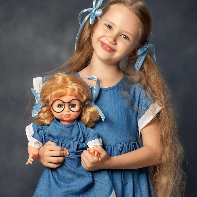 SynHHergyx Doll Glasses  10 Pcs Mini Metal Wire Rim Frameless Lens Doll Dress Up Eyeglasses Dolls Making Supplies For Dolls Pets Costume Accessories Cosplay Diy Crafts (Black) - Image 5