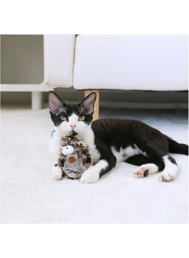 Gigwi Cat Toy Hedgehog with Refillable Catnip Bags , 1 pack - Image 3