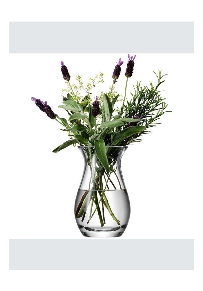 LSA Flower Flared Mini Bouquet Vase Clear Glass Elegant Home Decor, Made in Poland - Image 1