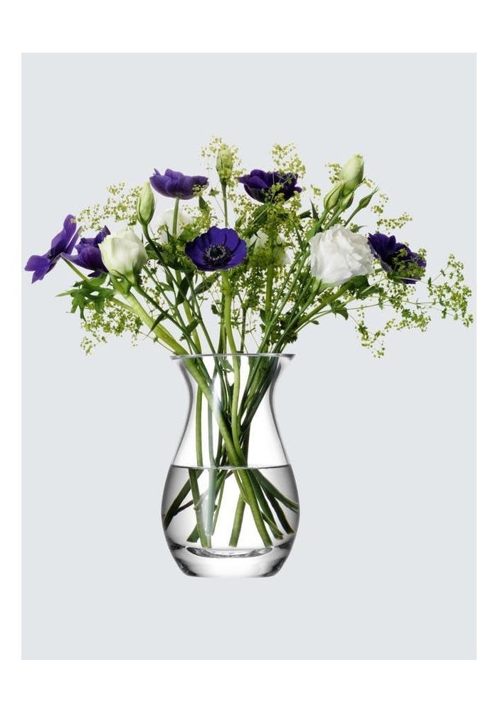 LSA Flower Flared Mini Bouquet Vase Clear Glass Elegant Home Decor, Made in Poland - Image 2