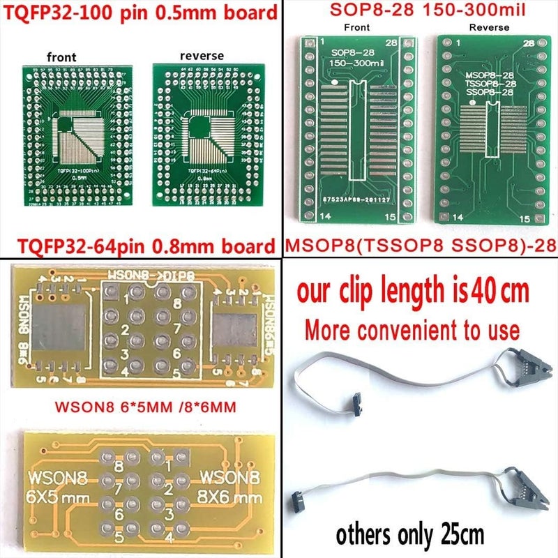 ICTOLTOL محاكي T48 مع محول 16 مع مشبك مقبس XGecu T48 لبرمجة شريحة IC SOP Nand Flash MCU Bios AVR Eprom BGA QFN TSOP قارئ كاتب - Image 5