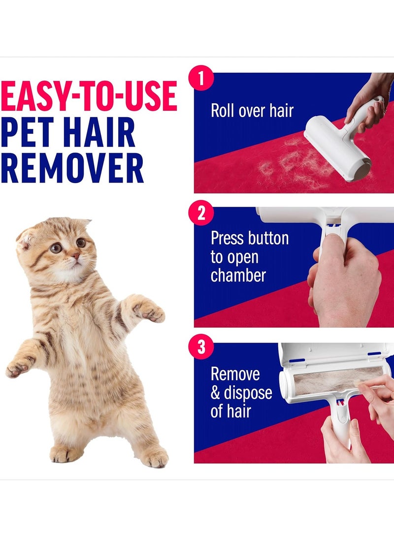 general Pet Hair Remover and Reusable Lint Roller - ChomChom Cat and Dog Hair Remover for Furniture, Couch, Carpet, Clothing and Bedding - Portable, Multi-Surface Fur Removal Tool - Image 3