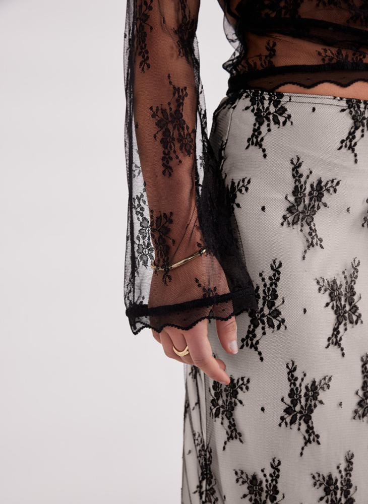 SNDYS Printed High Waist Skirt  - Image 3
