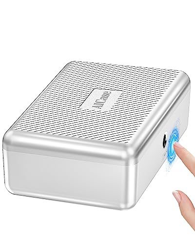 AICase Biometric Fingerprint Storage Box Portable Money Jewelry Combination Lock for Car Home Office Travel - Image 1