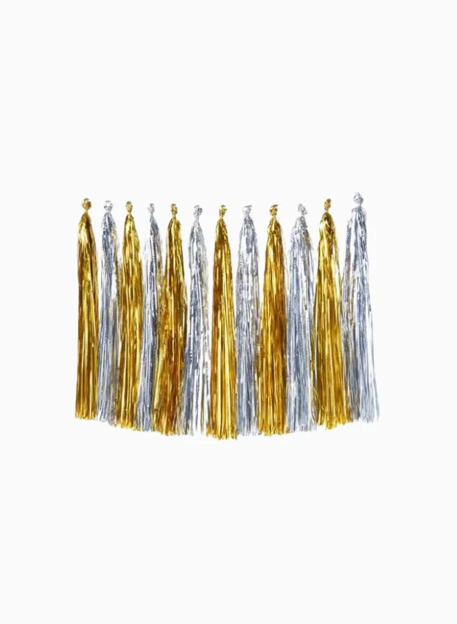 Meri Meri Gold & Silver Tassel Garland