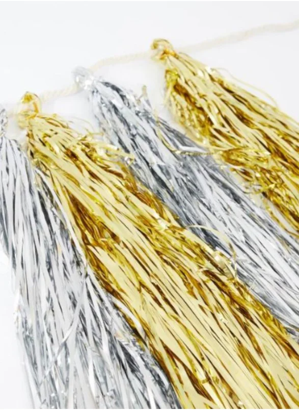 ميري ميري Gold & Silver Tassel Garland