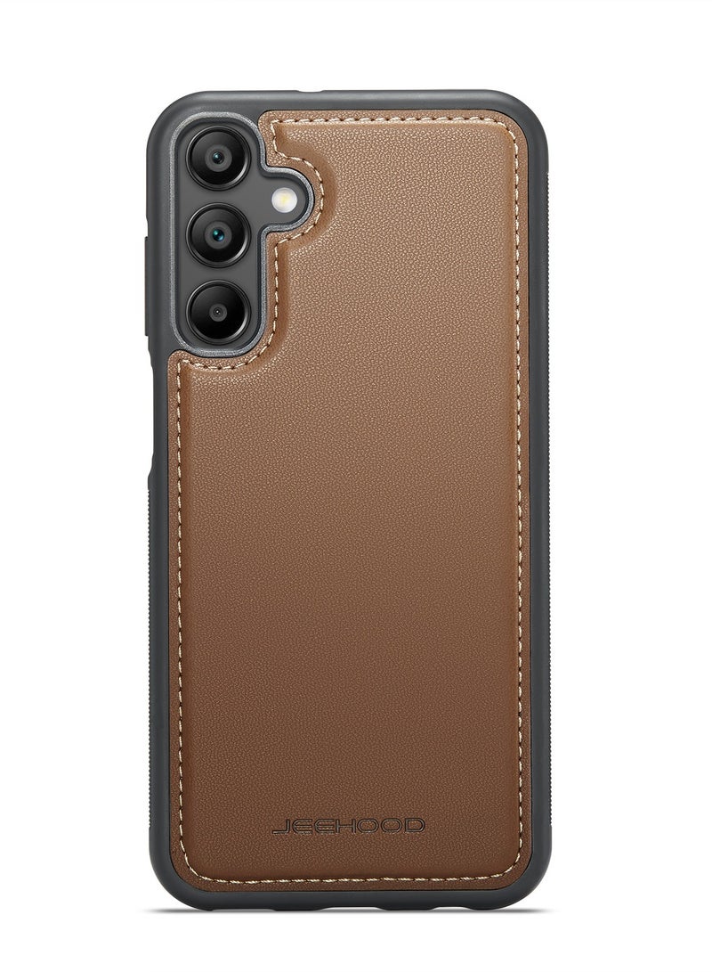 جيهود جراب حمايه من الجلد الصناعي الفاخر  متوافق مع  Samsung Galaxy A26 (بني) - Image 3