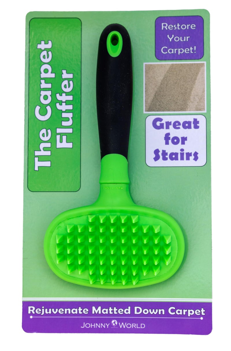 Johnny World The Carpet Fluffer by Johnny World Products - Revitalize Matted Carpets and Rugs Instantly - Handheld  Easy-to-Use Tool for High-Traffic Areas  Stairs  and Pet Hair Removal - Image 1